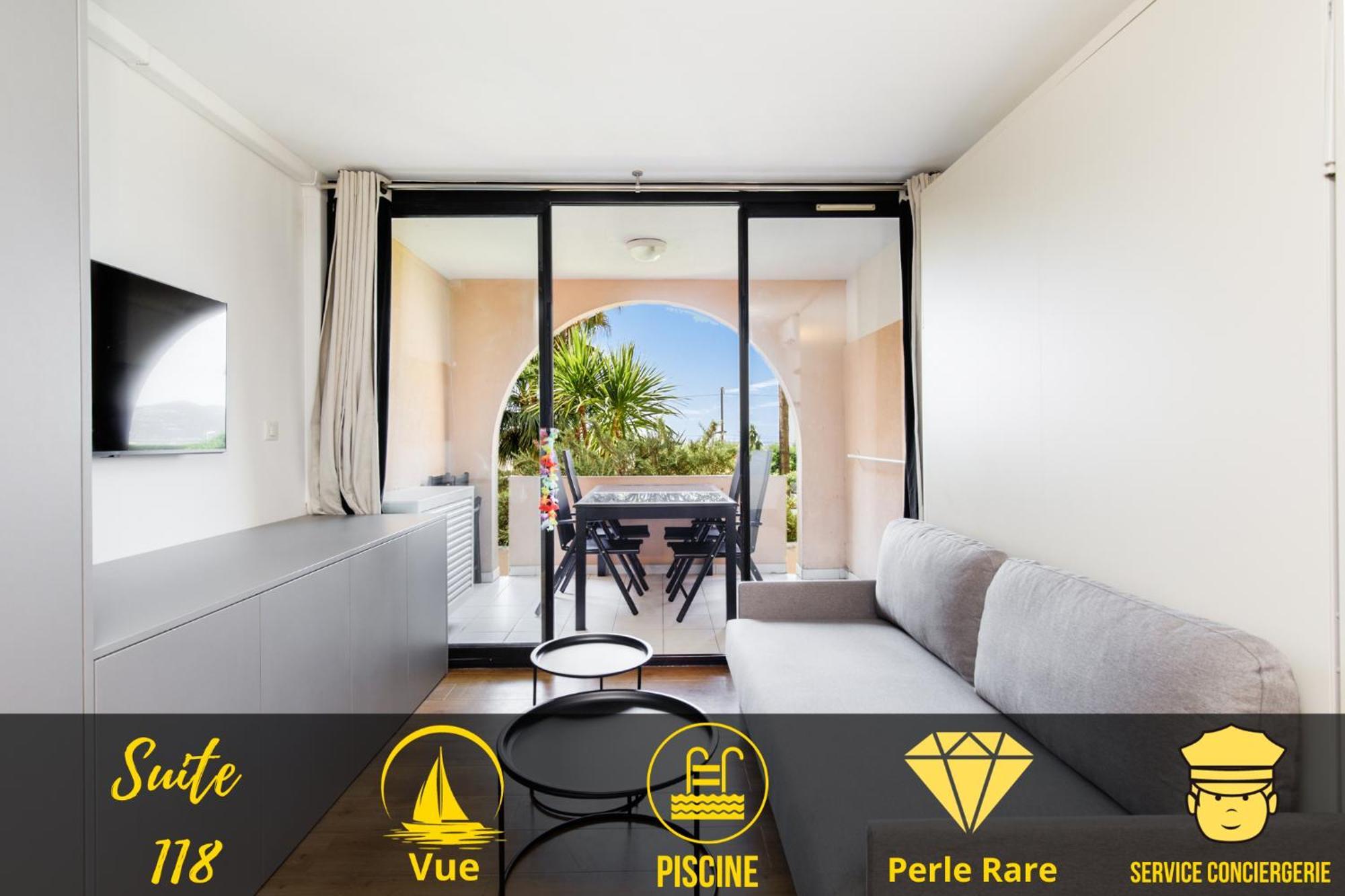 Suite 118 - Piscine - 50 Metres Plage - Terrasse - Clim - Wifi Cannes Exterior photo