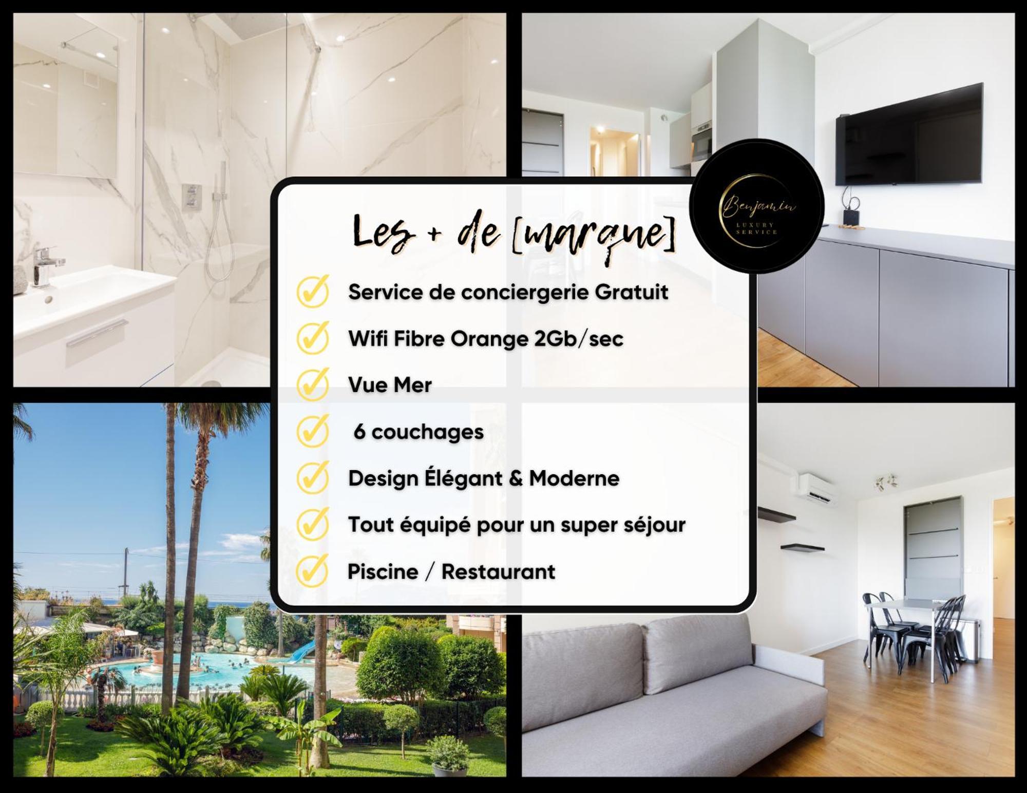 Suite 118 - Piscine - 50 Metres Plage - Terrasse - Clim - Wifi Cannes Exterior photo